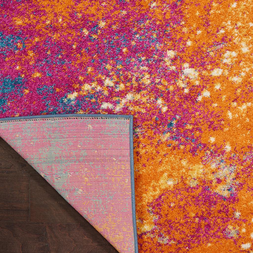 Nourison Home Passion PSN10 Multicolor Sunburst Indoor Runner - Modern Power Loomed Machine Made Medium Pile