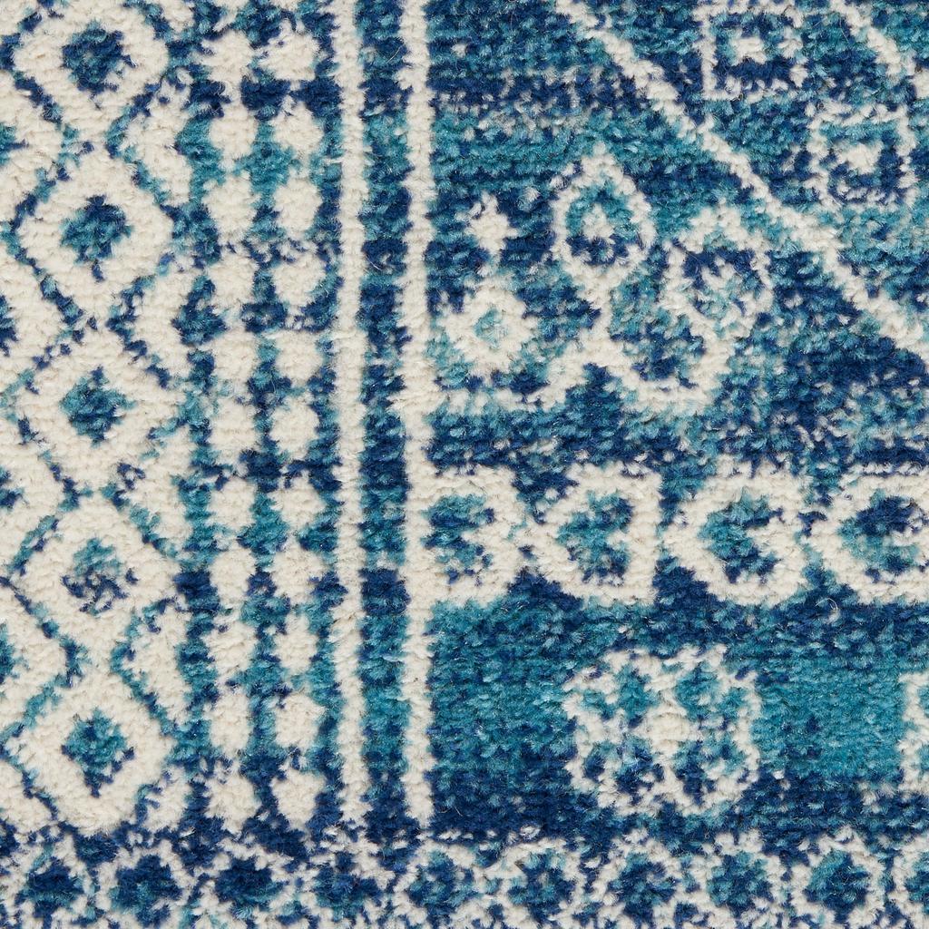 Nourison Home Passion PSN27 Navy Blue Indoor Runner - Bohemian Power Loomed Machine Made Medium Pile