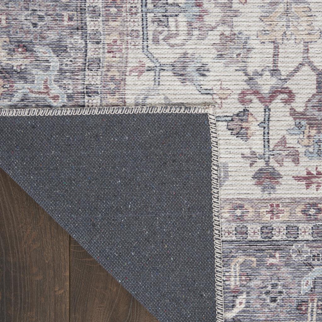 Nourison Home New Concept Washables SR104 Grey Indoor Runner - Vintage Machine Woven Machine Made Low Pile