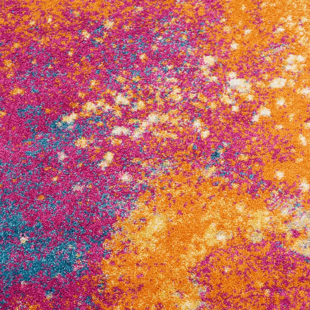 Nourison Home Passion PSN10 Multicolor Sunburst Indoor Runner - Modern Power Loomed Machine Made Medium Pile