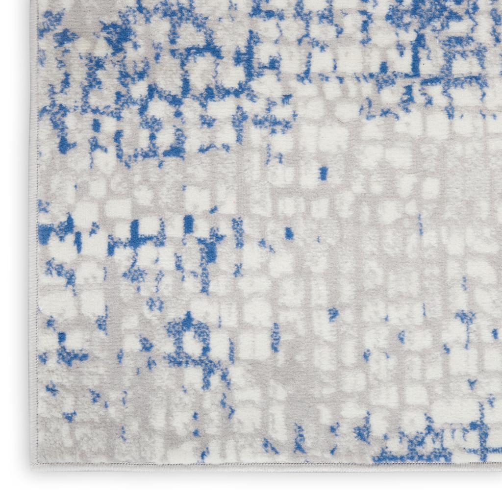 Nourison Home Whimsicle WHS07 Grey Blue Indoor Rectangle Area Rug - Modern Power Loomed Machine Made Low Pile