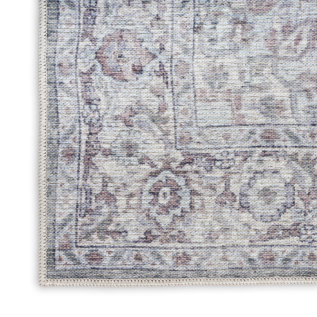 Nourison Home New Concept Washables SR101 Ivory Grey Indoor Rectangle Area Rug - Vintage Machine Woven Machine Made Low Pile
