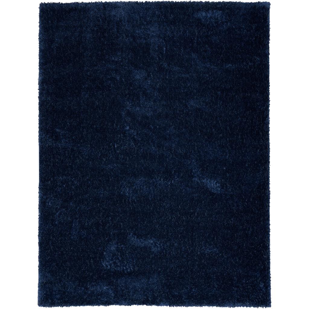 Nourison Home Pacific Shag PCS01 Navy Indoor Rectangle Area Rug - Shag Power Loomed Machine Made High Pile
