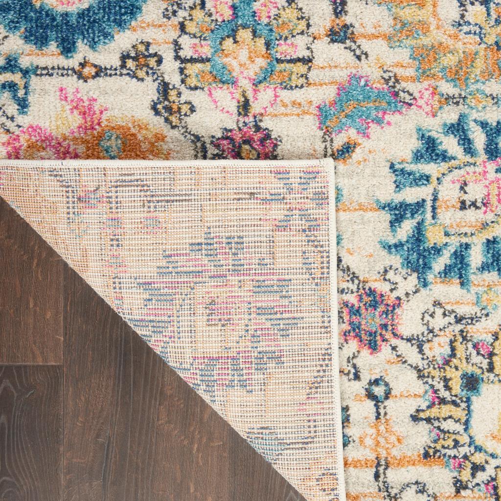 Nourison Home Passion PSN01 Ivory Ivory/Multi Indoor Runner - Bohemian Power Loomed Machine Made Medium Pile