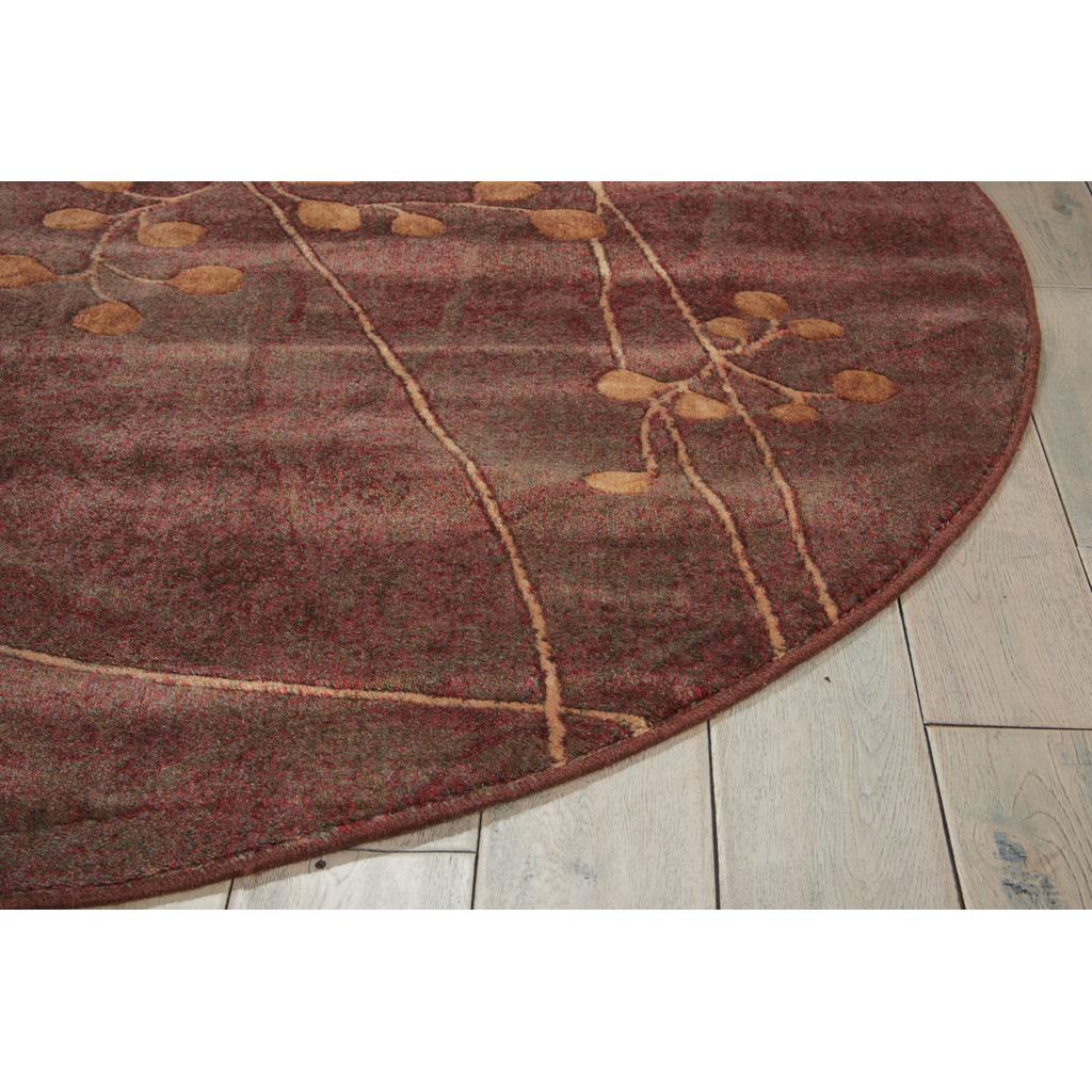 Nourison Home Somerset ST74 Multicolor Indoor Round Area Rug - Rustic Power Loomed Machine Made Medium Pile