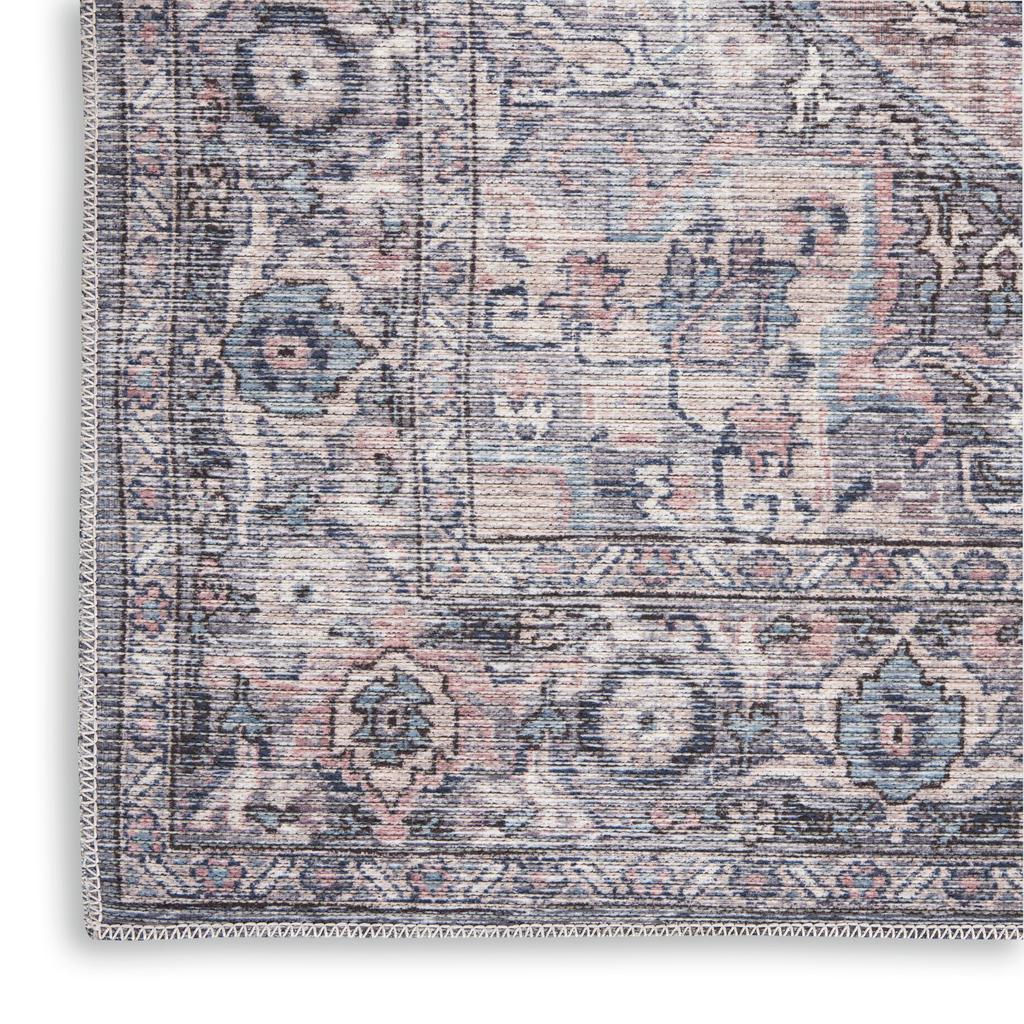 Nourison Home New Concept Washables SR101 Grey Indoor Rectangle Area Rug - Vintage Machine Woven Machine Made Low Pile