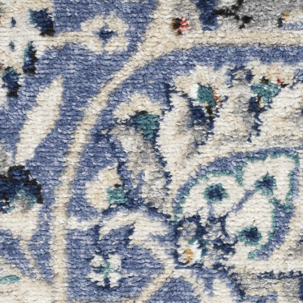 Nourison Home Passion PSN22 Grey Beige Indoor Runner - Transitional Power Loomed Machine Made Medium Pile