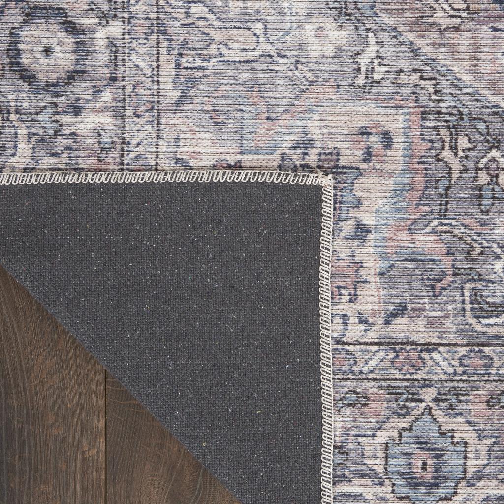 Nourison Home New Concept Washables SR101 Grey Indoor Runner - Vintage Machine Woven Machine Made Low Pile