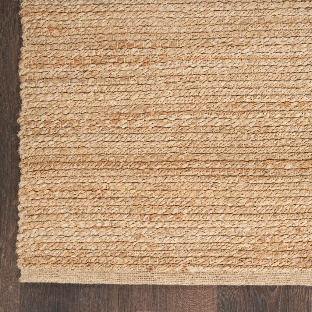 Nourison Home Natural Jute NJT01 Natural Indoor Runner - Farmhouse Hand Woven Handmade Medium Pile