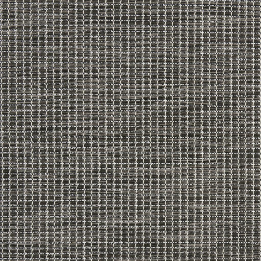 Nourison Home Positano POS01 Charcoal Indoor/Outdoor Round Area Rug - Modern Power Loomed Machine Made Low Pile