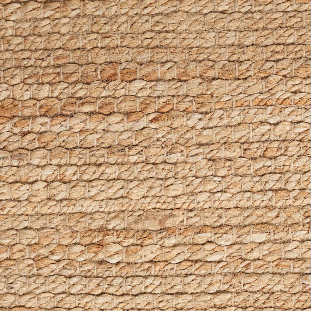 Nourison Home Natural Jute NJT01 Natural Indoor Rectangle Area Rug - Farmhouse Hand Woven Handmade Medium Pile