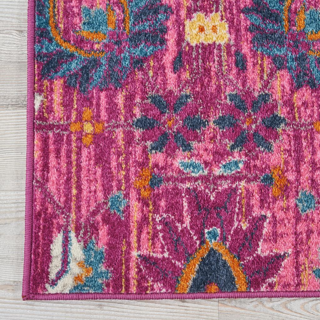 Nourison Home Passion PSN01 Pink Fuchsia Indoor Runner - Bohemian Power Loomed Machine Made Medium Pile