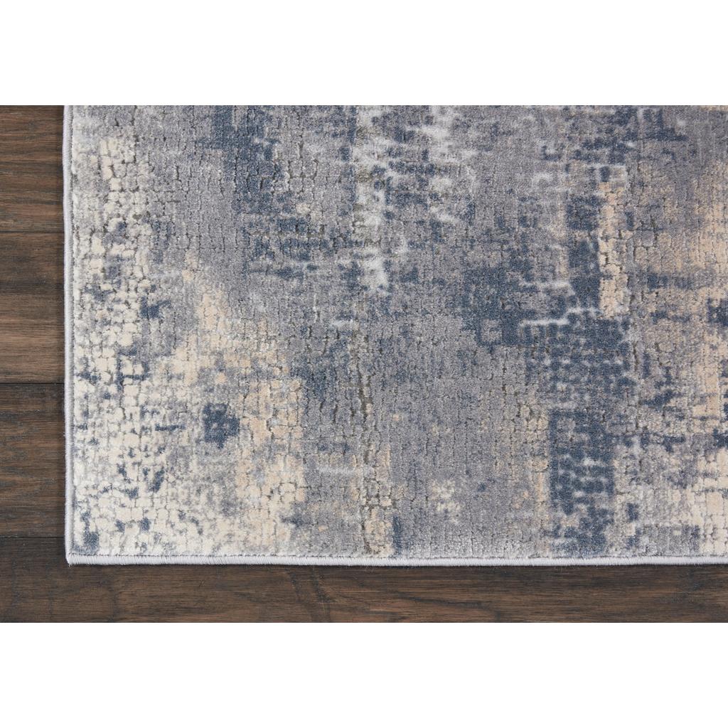 Nourison Home Rustic Textures RUS06 Grey Beige Indoor Runner - Modern Power Loomed Machine Made Medium Pile