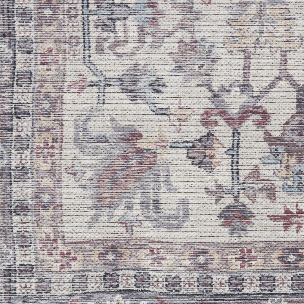 Nourison Home New Concept Washables SR104 Grey Indoor Runner - Vintage Machine Woven Machine Made Low Pile