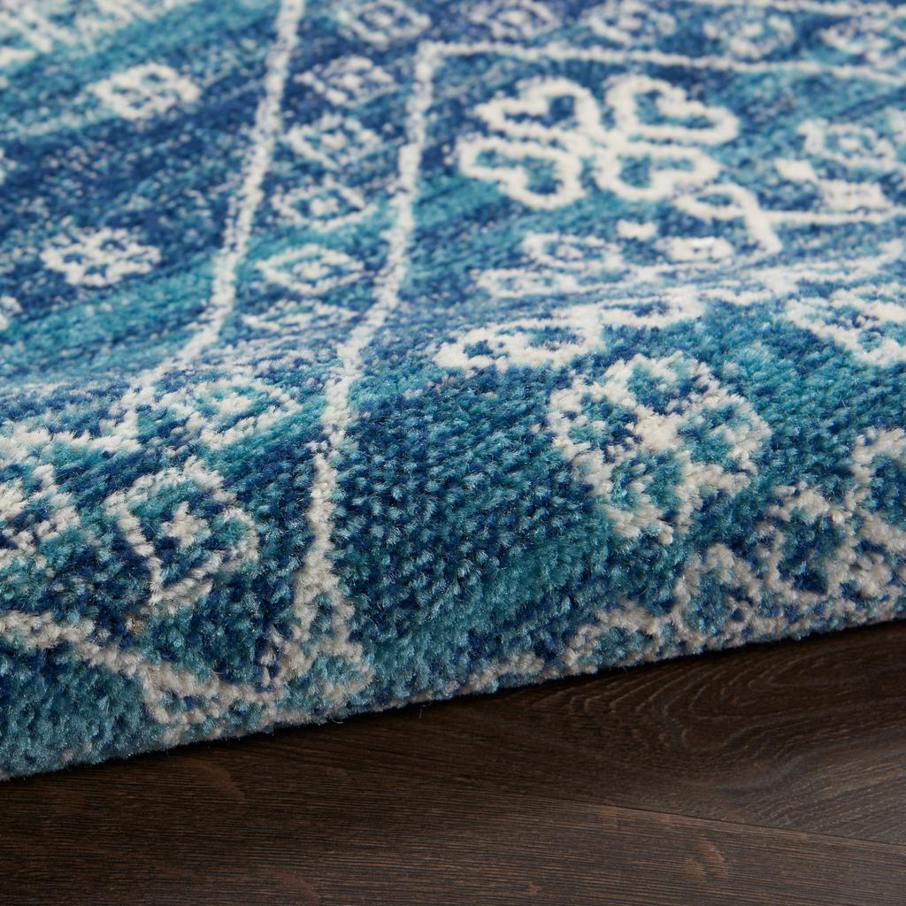 Nourison Home Passion PSN27 Navy Blue Indoor Runner - Bohemian Power Loomed Machine Made Medium Pile
