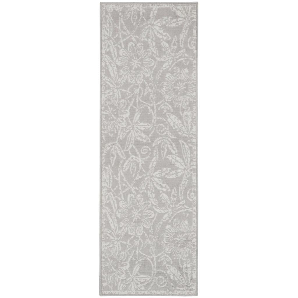 Nourison Home Whimsicle WHS05 Grey Indoor Runner - Farmhouse Power Loomed Machine Made Low Pile