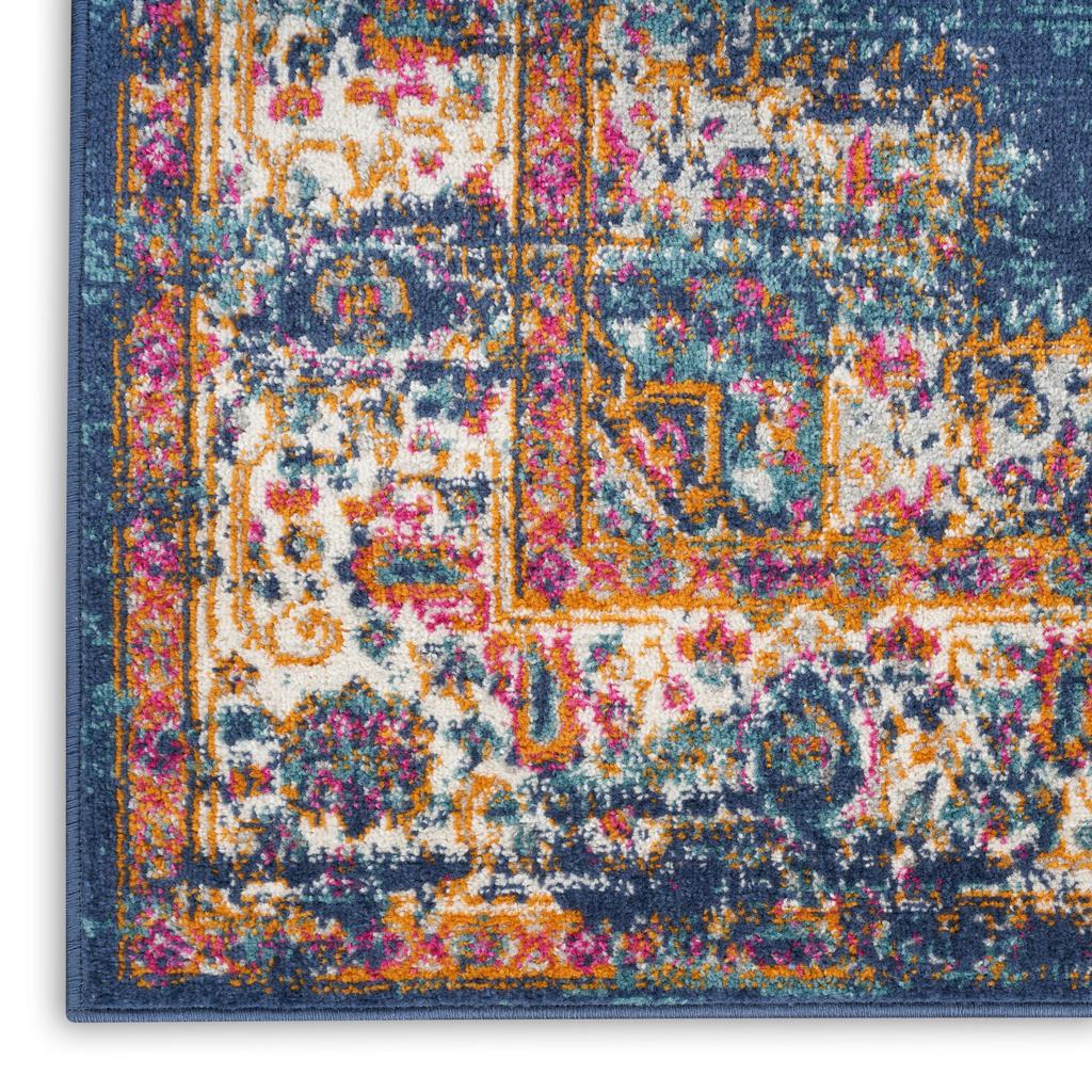 Nourison Home Passion PSN03 Navy Indoor Runner - Vintage Power Loomed Machine Made Medium Pile