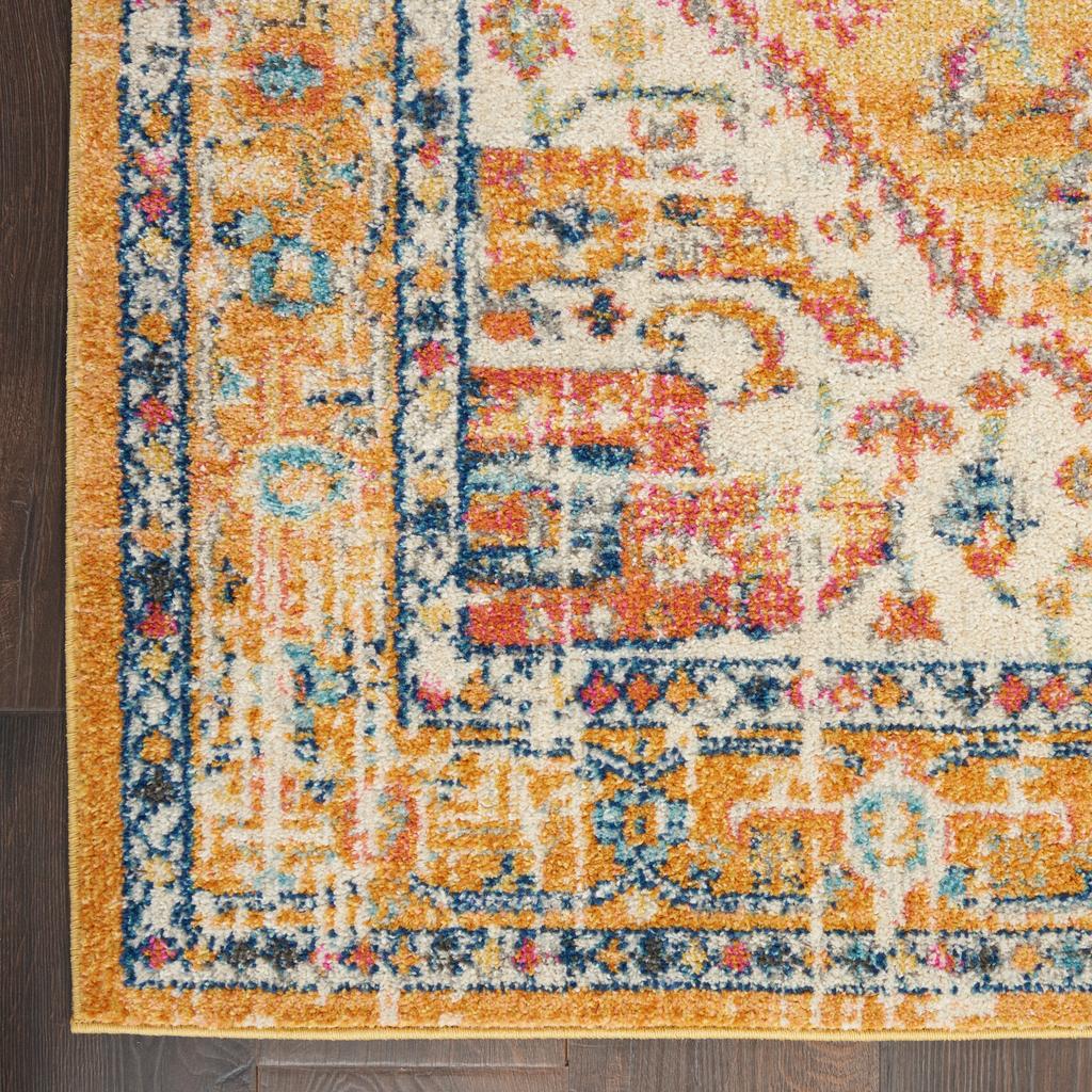 Nourison Home Passion PSN23 Ivory Yellow Indoor Runner - Bohemian Power Loomed Machine Made Medium Pile