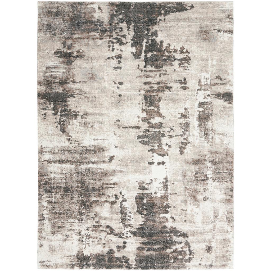 Nourison Home American Manor AMR04 Ivory/Mocha Indoor Rectangle Area Rug - Modern Power Loomed Machine Made Medium Pile