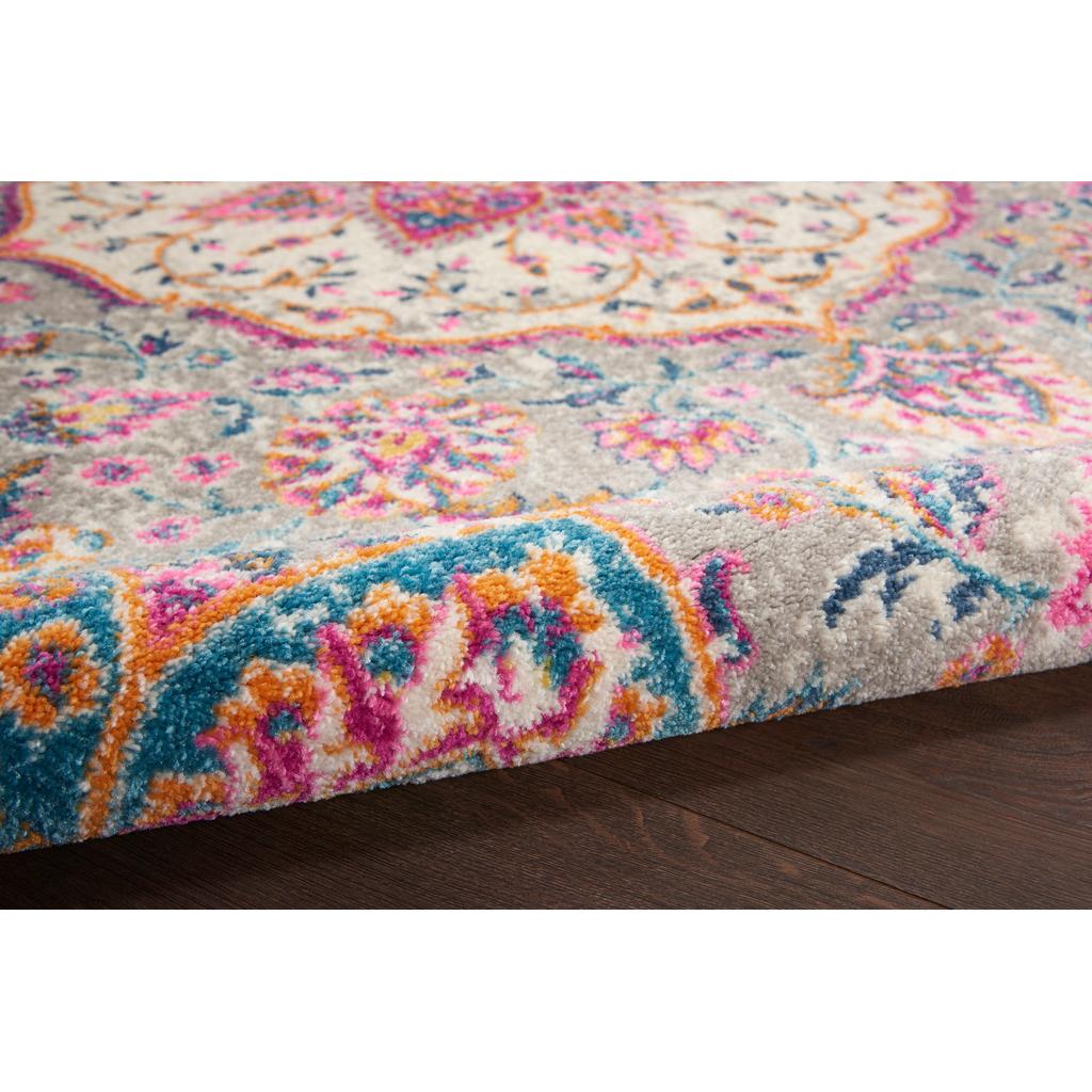 Nourison Home Passion PSN22 Grey Multicolor Indoor Runner - Transitional Power Loomed Machine Made Medium Pile