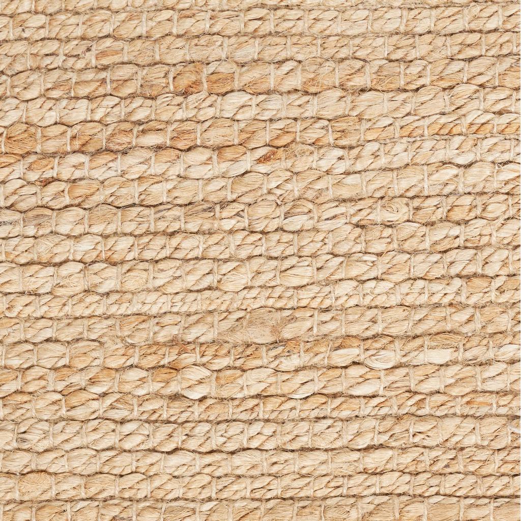 Nourison Home Natural Jute NJT01 Bleached Indoor Runner - Farmhouse Hand Woven Handmade Medium Pile
