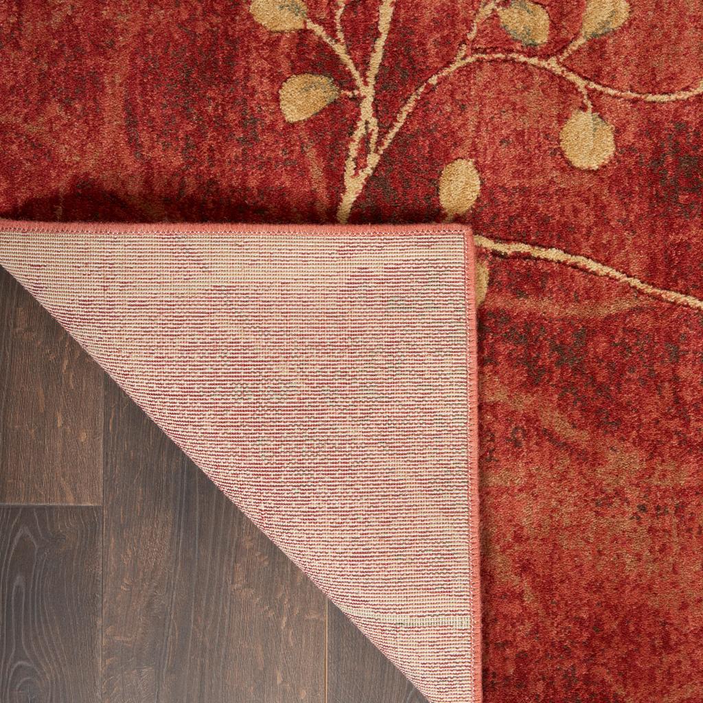 Nourison Home Somerset ST74 Red Flame Indoor Runner - Rustic Power Loomed Machine Made Medium Pile