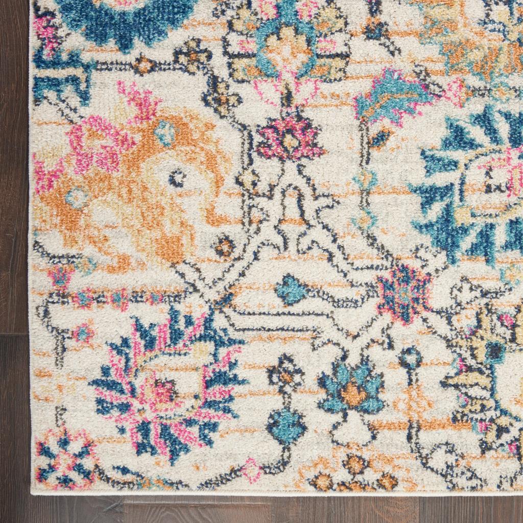Nourison Home Passion PSN01 Ivory Ivory/Multi Indoor Runner - Bohemian Power Loomed Machine Made Medium Pile