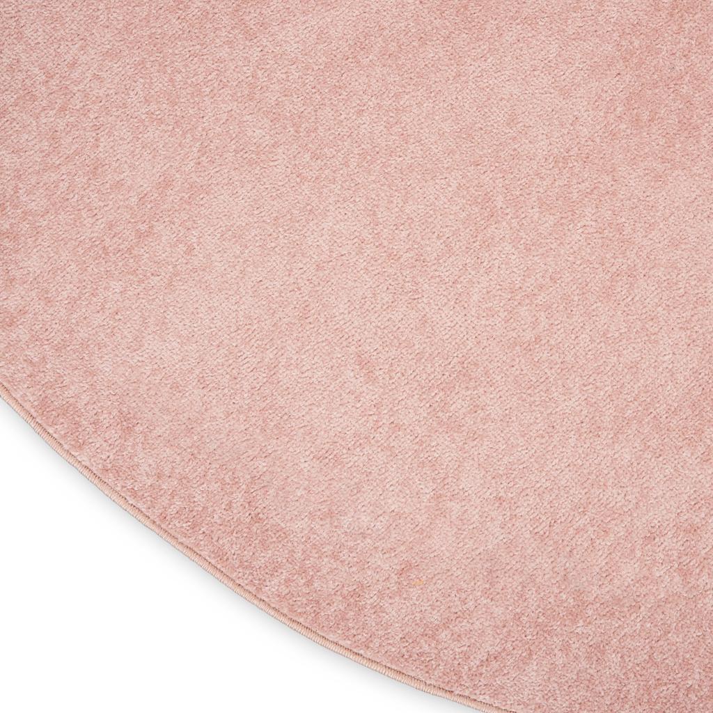 Nourison Home Nourison Essentials NRE01 Pink Indoor/Outdoor Round Area Rug - Outdoor Power Loomed Machine Made Low Pile