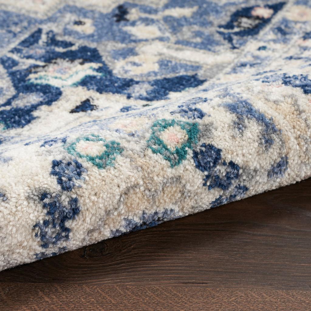 Nourison Home Passion PSN33 Ivory Grey Ivory/Grey Indoor Runner - Bohemian Power Loomed Machine Made Medium Pile