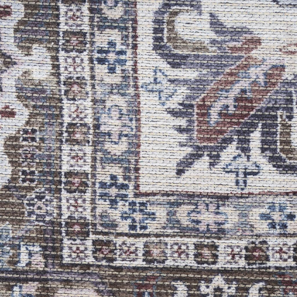 Nourison Home New Concept Washables SR104 Olive Ivory Indoor Rectangle Area Rug - Vintage Machine Woven Machine Made Low Pile