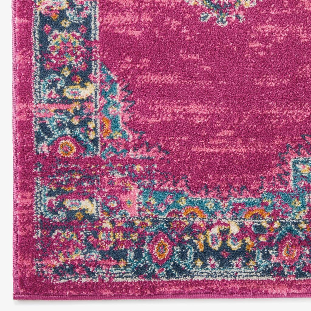 Nourison Home Passion PSN03 Pink Fuchsia Indoor Runner - Bohemian Power Loomed Machine Made Medium Pile