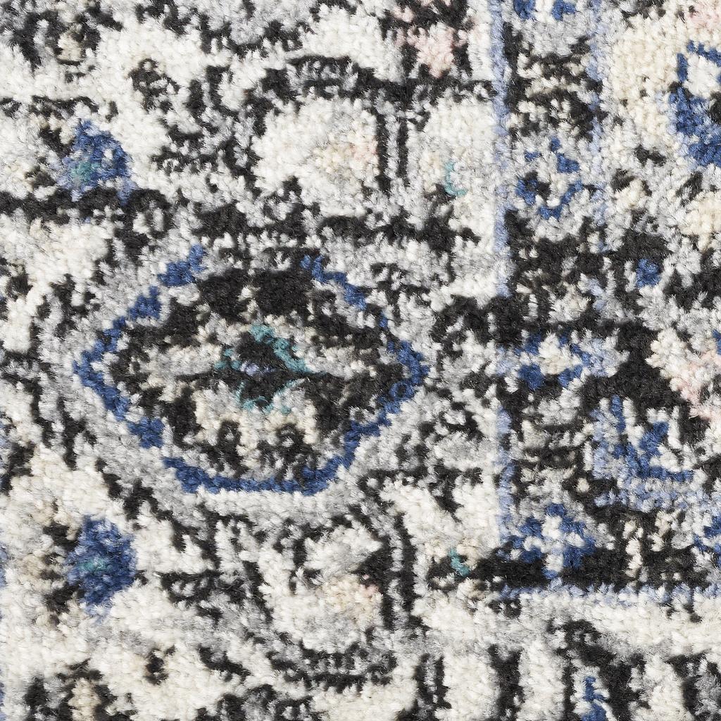 Nourison Home Passion PSN03 Black Ivory Indoor Runner - Vintage Power Loomed Machine Made Medium Pile