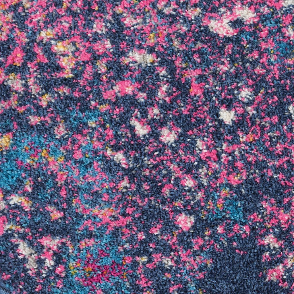 Nourison Home Passion PSN10 Sunburst Indoor Round Area Rug - Modern Power Loomed Machine Made Medium Pile