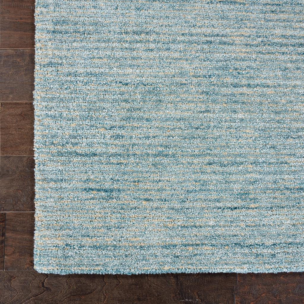 Nourison Home Weston WES01 Light Blue Indoor Rectangle Area Rug - Modern Tufted Handmade Medium Pile