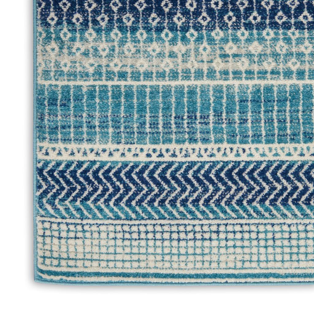 Nourison Home Passion PSN26 Navy Blue Indoor Runner - Bohemian Power Loomed Machine Made Medium Pile