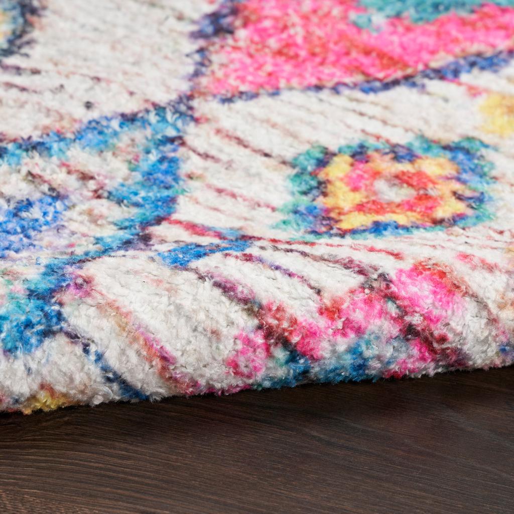 Nourison Home Rosedale RDL20 Yellow Yellow 605 Indoor Runner - Bohemian Power Loomed Machine Made High Pile