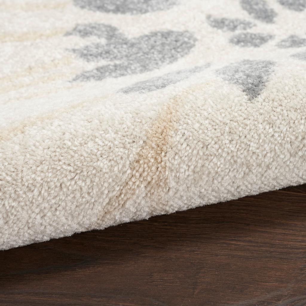 Nourison Home Passion PSN17 Ivory Grey Blue Indoor Runner - Contemporary Power Loomed Machine Made Medium Pile