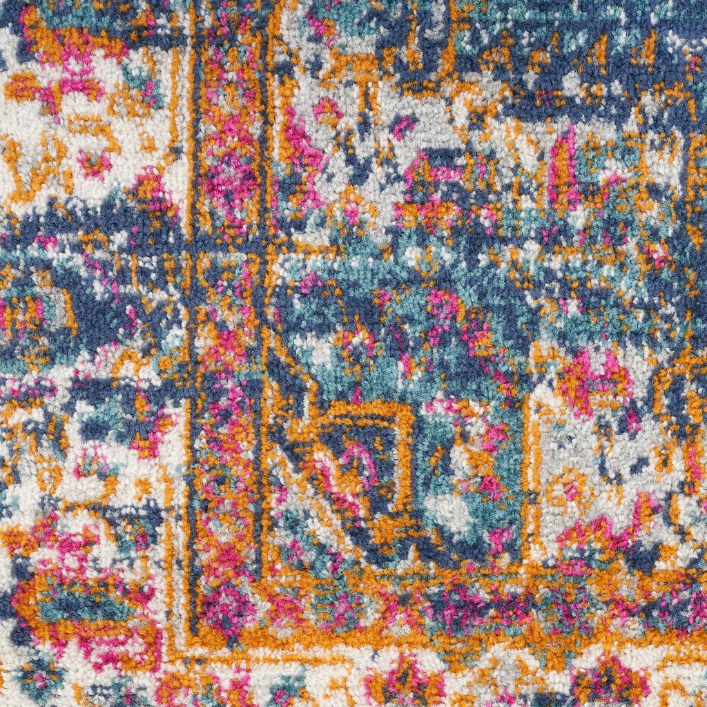 Nourison Home Passion PSN03 Navy Indoor Runner - Vintage Power Loomed Machine Made Medium Pile
