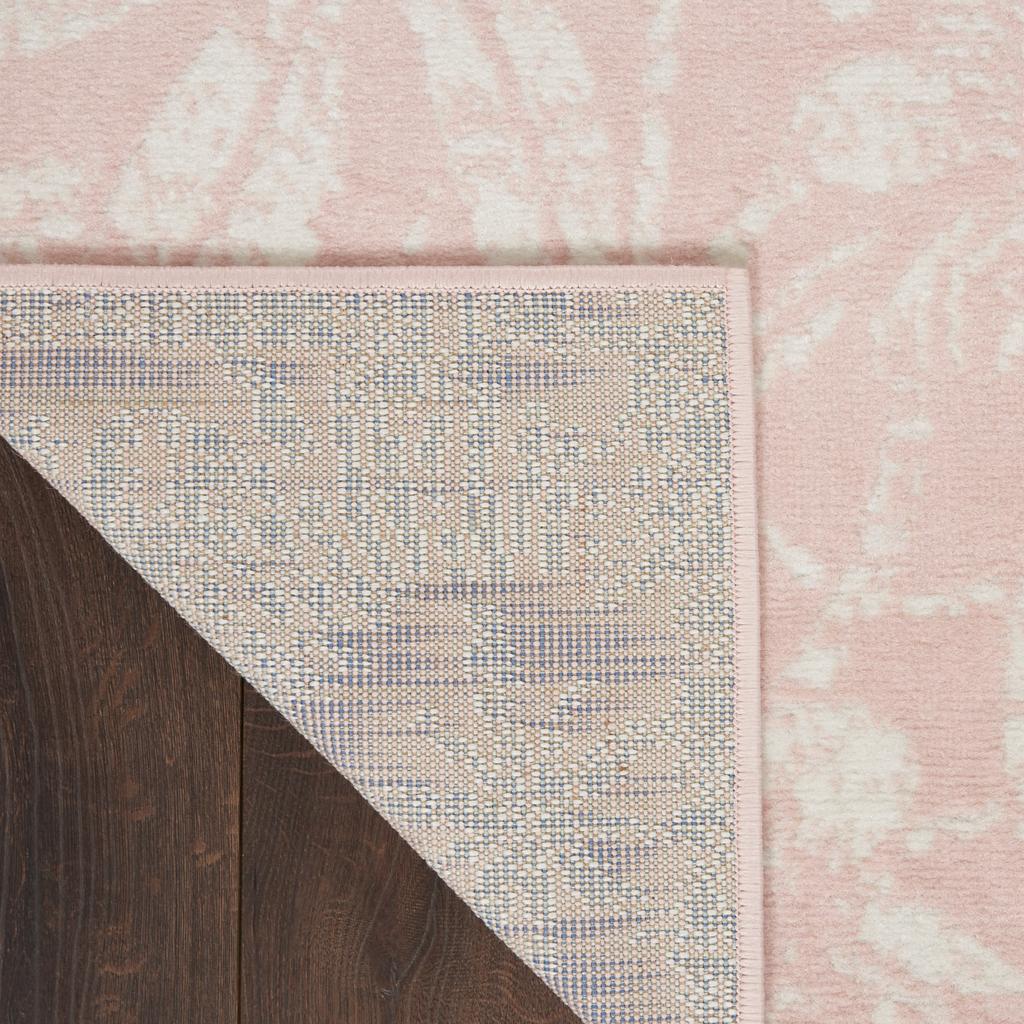Nourison Home Whimsicle WHS05 Pink Indoor Rectangle Area Rug - Farmhouse Power Loomed Machine Made Low Pile