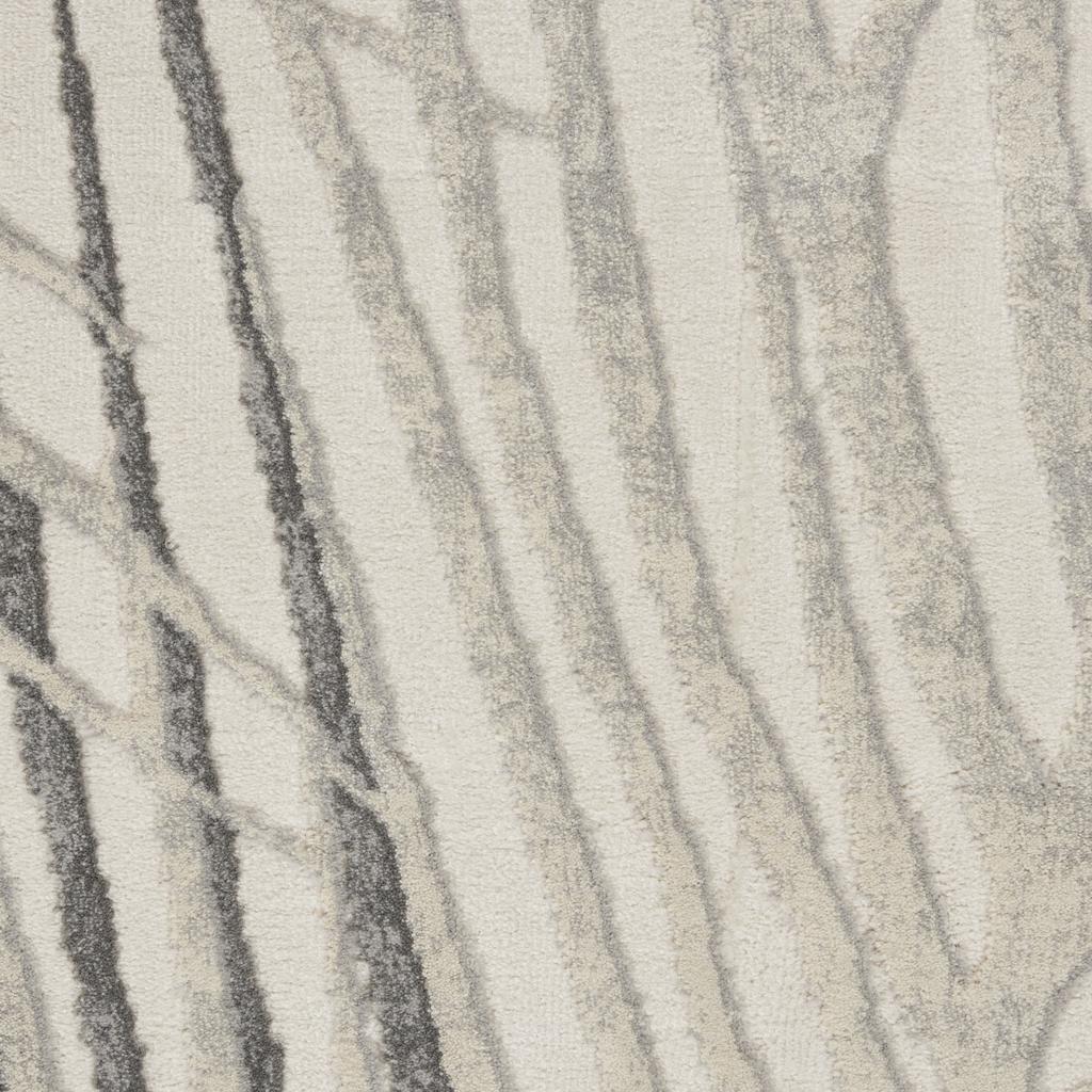 Nourison Home Rustic Textures RUS17 Ivory Grey Ivory/Grey Indoor Runner - Modern Power Loomed Machine Made Medium Pile