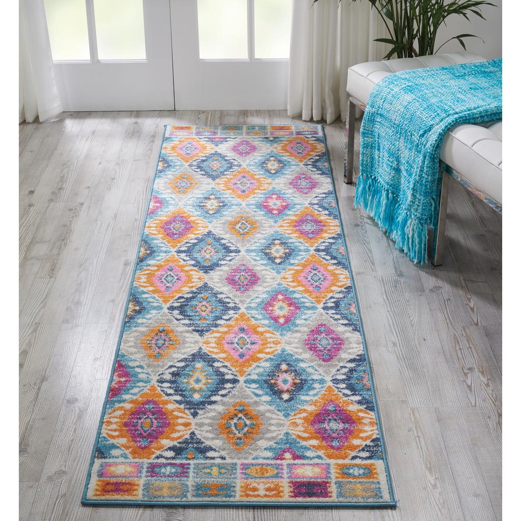 Nourison Home Passion PSN02 Multicolor Indoor Runner - Bohemian Power Loomed Machine Made Medium Pile