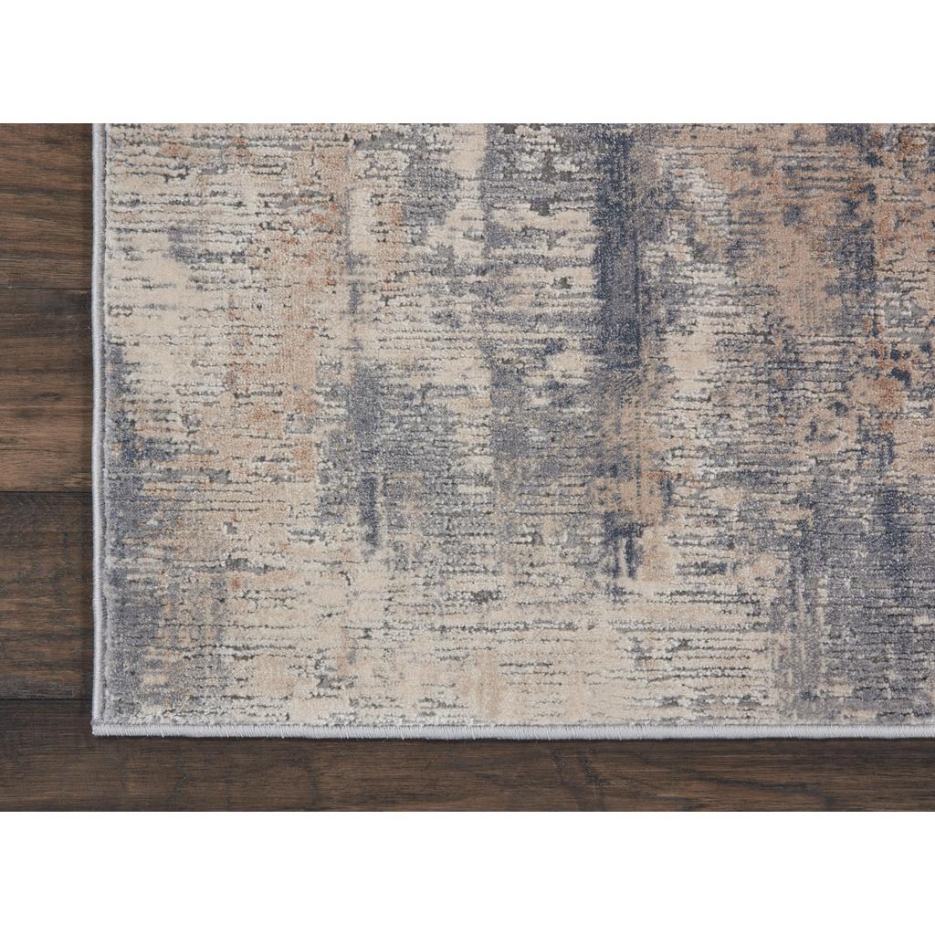 Nourison Home Rustic Textures RUS05 Beige Grey Indoor Runner - Modern Power Loomed Machine Made Medium Pile