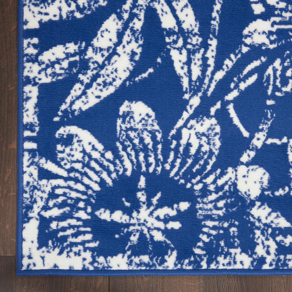 Nourison Home Whimsicle WHS05 Navy Indoor Runner - Farmhouse Power Loomed Machine Made Low Pile