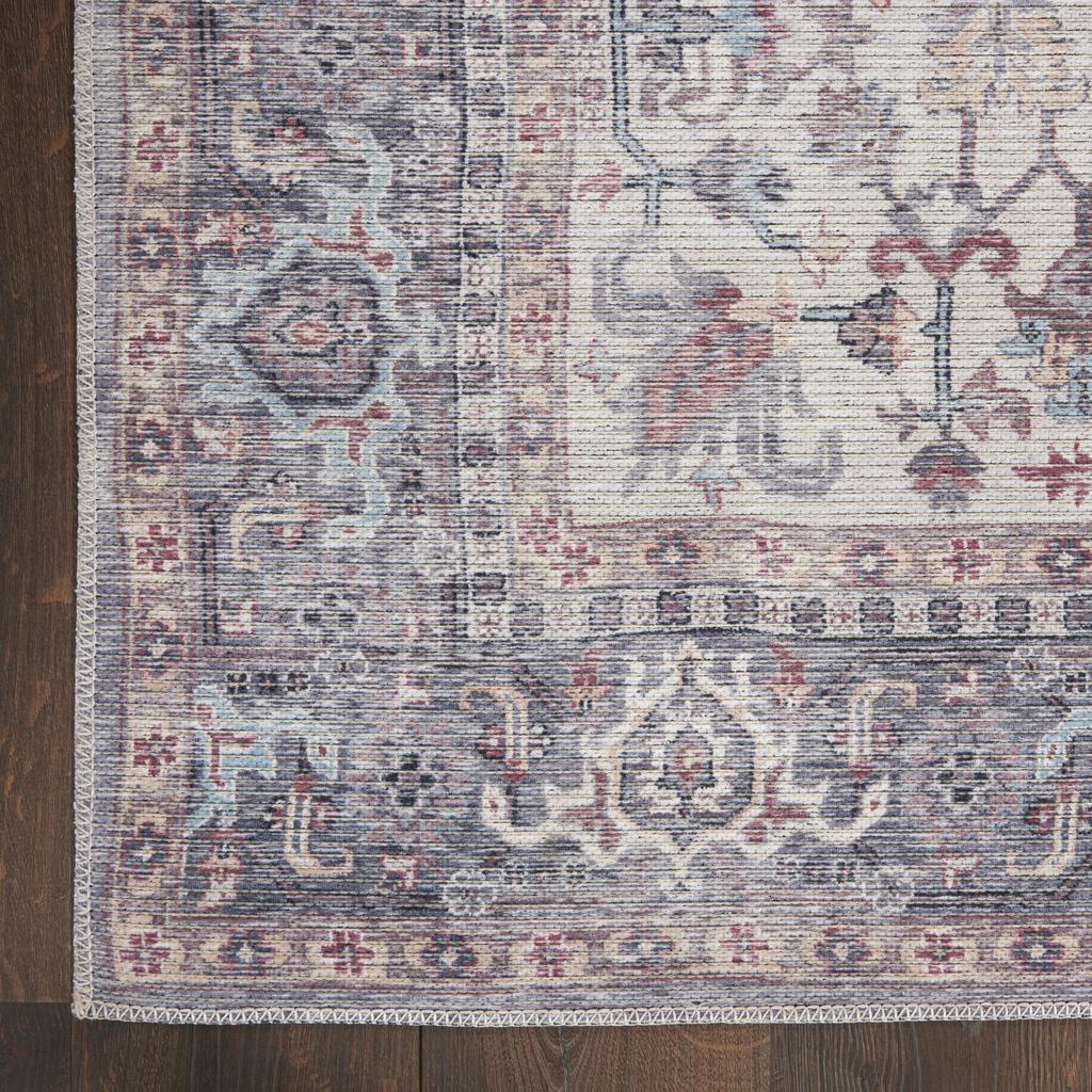 Nourison Home New Concept Washables SR104 Grey Indoor Runner - Vintage Machine Woven Machine Made Low Pile