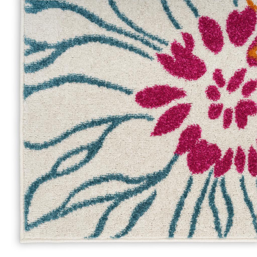 Nourison Home Passion PSN17 Ivory Multicolor Indoor Runner - Contemporary Power Loomed Machine Made Medium Pile