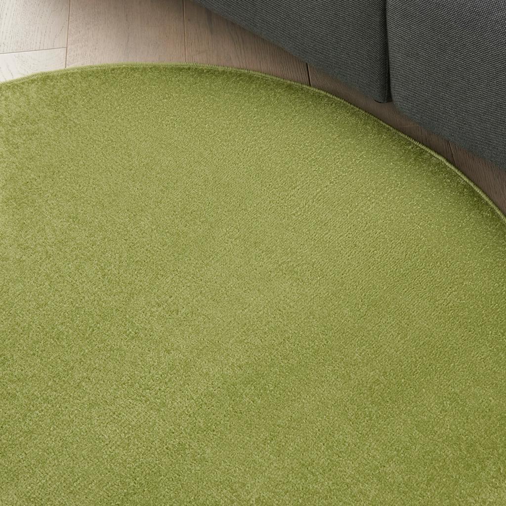 Nourison Home Nourison Essentials NRE01 Green Indoor/Outdoor Round Area Rug - Outdoor Power Loomed Machine Made Low Pile