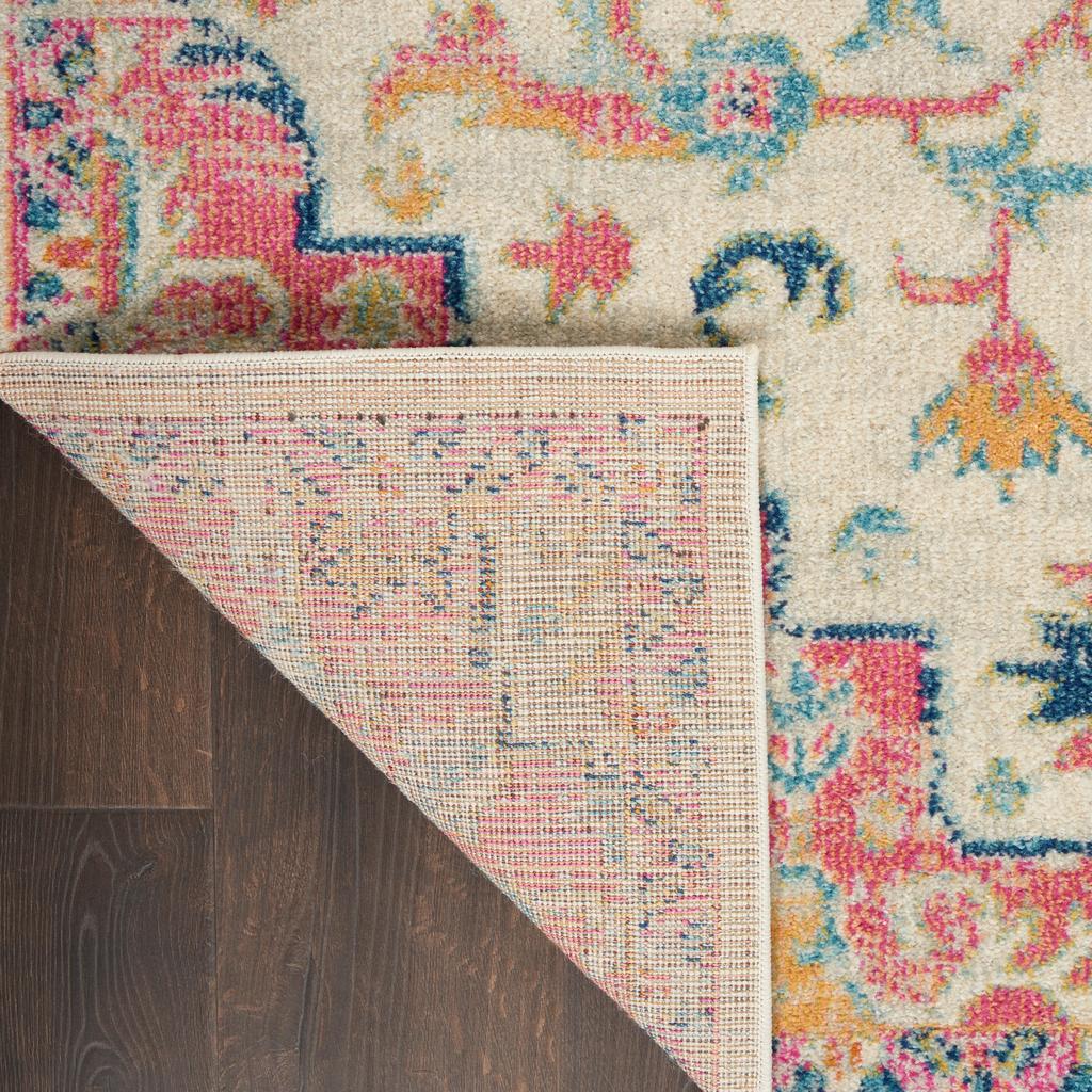 Nourison Home Passion PSN25 Ivory Pink Indoor Runner - Bohemian Power Loomed Machine Made Medium Pile