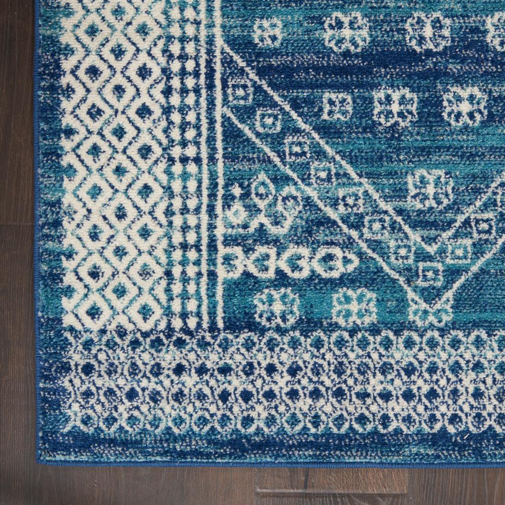 Nourison Home Passion PSN27 Navy Blue Indoor Runner - Bohemian Power Loomed Machine Made Medium Pile