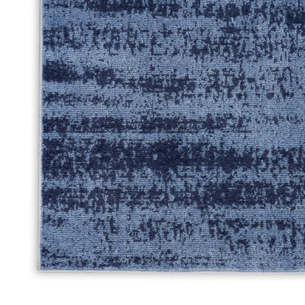 Nourison Home Nourison Essentials NRE03 Denim Indoor/Outdoor Runner - Modern Power Loomed Machine Made Low Pile