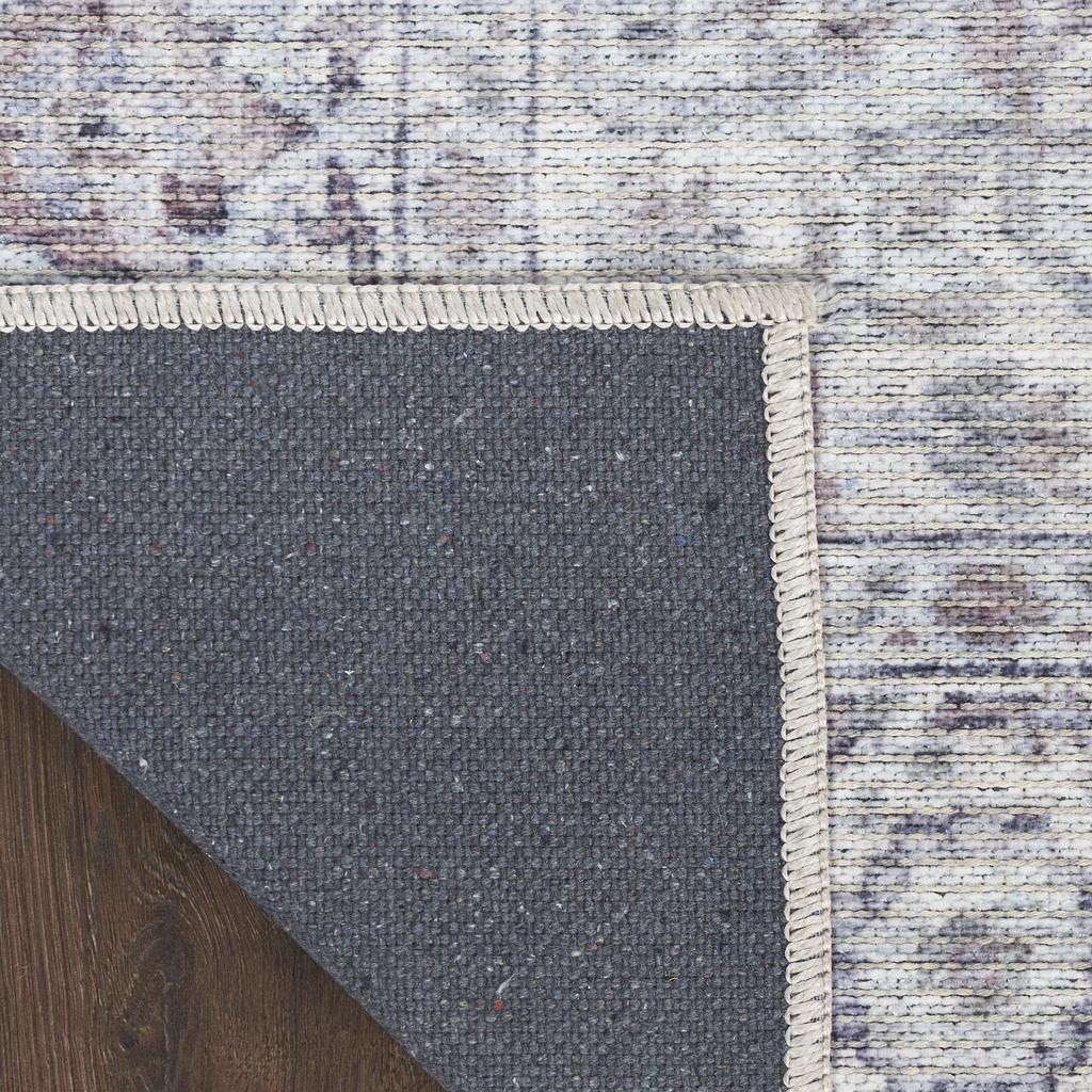 Nourison Home New Concept Washables SR101 Ivory Grey Indoor Rectangle Area Rug - Vintage Machine Woven Machine Made Low Pile